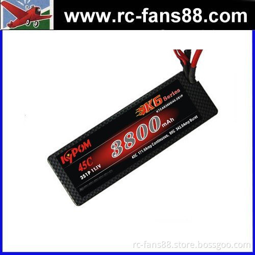Kypom 11.1V 45C 3800Mah Hard Case Li-polymer Battery for RC Car